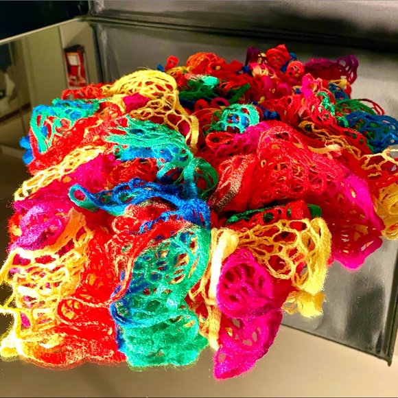 Vibrant Crochet Scarf - Picture 10 of 13